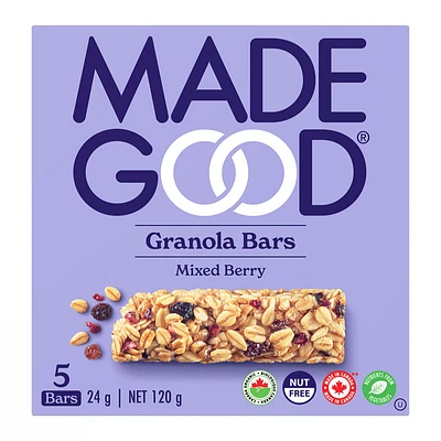 MadeGood Granola Bars - Mixed Berry - 5x24g