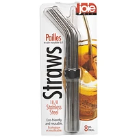 Joie MSC Stainless Steel Straws - 8 pieces