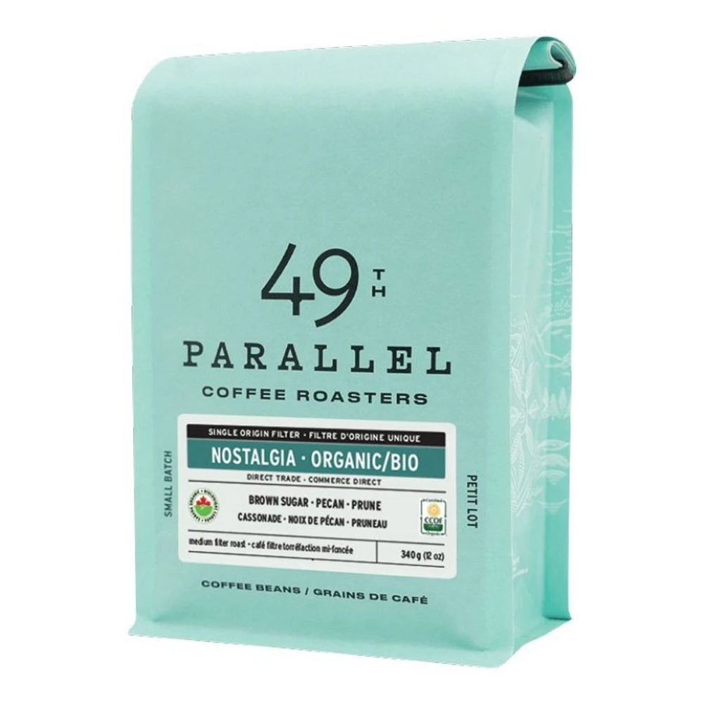 49th Parallel Coffee Roasters Coffee Beans - Nostalgia Organic - 340g