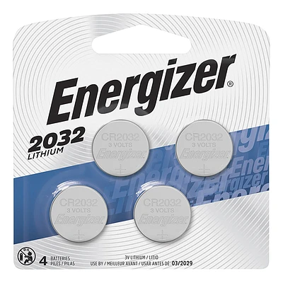 Energizer Lithium Battery - CR2032 - 4 Pack