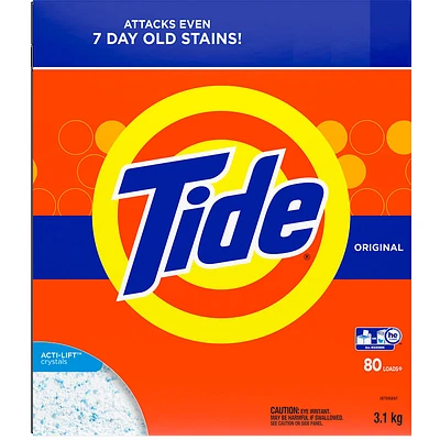 Tide Powder Laundry Detergent Original - 3.1kg / 80 Use