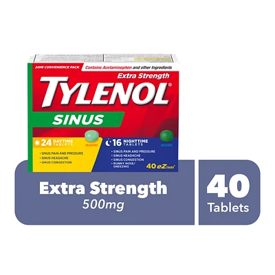 Tylenol* Extra Strength Sinus eZ tabs - 40's� �