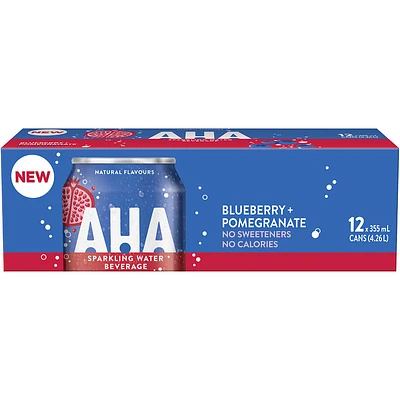 AHA Sparkling Water - Blueberry + Pomegranate