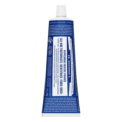 Dr. Bronner's All-One Toothpaste - Peppermint - 140g