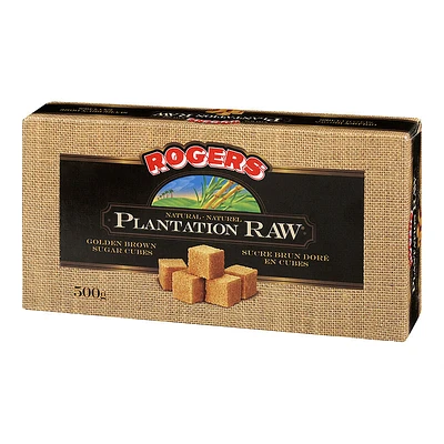 Rogers Plantation Raw Sugar Cubes - Golden Brown - 500g