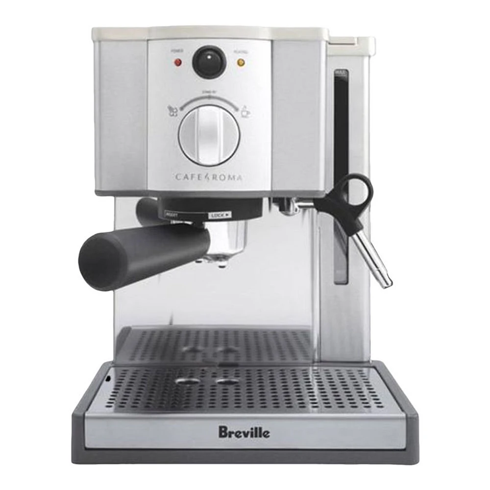 Breville Cafe Roma Espresso Machine - Brushed Stainless Steel - BREESP8XL