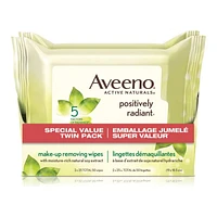 Aveeno Active Naturals Positively Radiant Make-up Removing Wipes