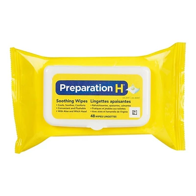 Preparation H Soothing Cleaning Wipes - 48's