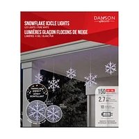 Danson Decor LED Light Chain - Cool White - Snowflakes - 2.7m