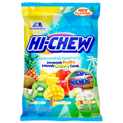 Hi-Chew Chewing Candy Mix - Tropical Mix - 20 pieces