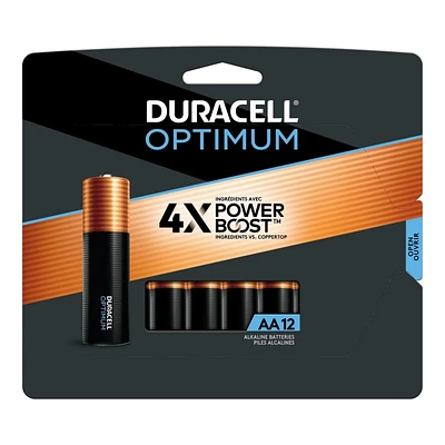 Duracell Optimum AA Batteries - 12 pack