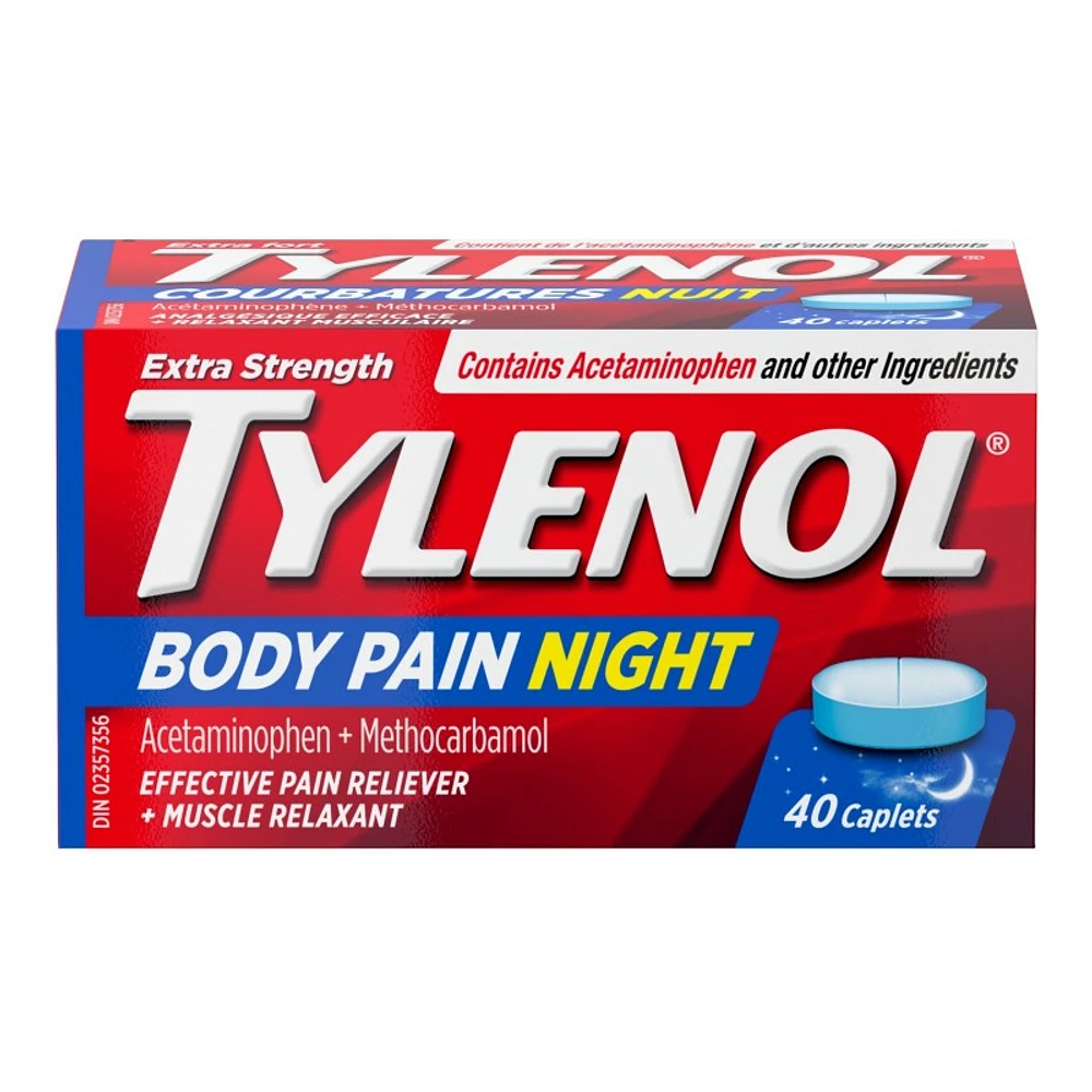 Tylenol* Body Pain Night Extra Strength Caplets - 40's� �