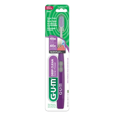 G.U.M Deep Clean Sonic Power Battery Operated Toothbrush - 4100