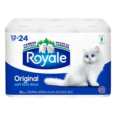 Royale Original Bathroom Tissue - 12=24 Rolls