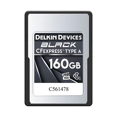 Delkin Devices Black CFexpress Type A Memory Card - 160GB - DCFXABLK160