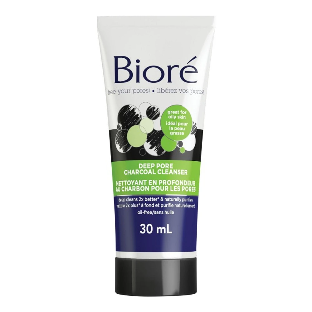 Bioré Charcoal - Deep Pore Charcoal Cleanser - Foam - 30ml