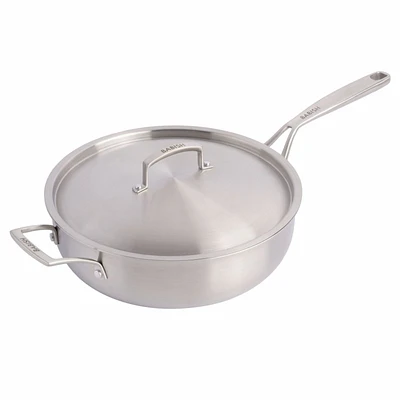 Babish Saute Pan with Lid - Stainless Steel - 5qt