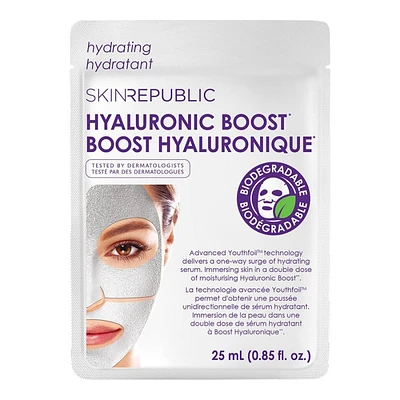 Skin Republic Hyaluronic Boost YouthFoil Face Sheet Mask