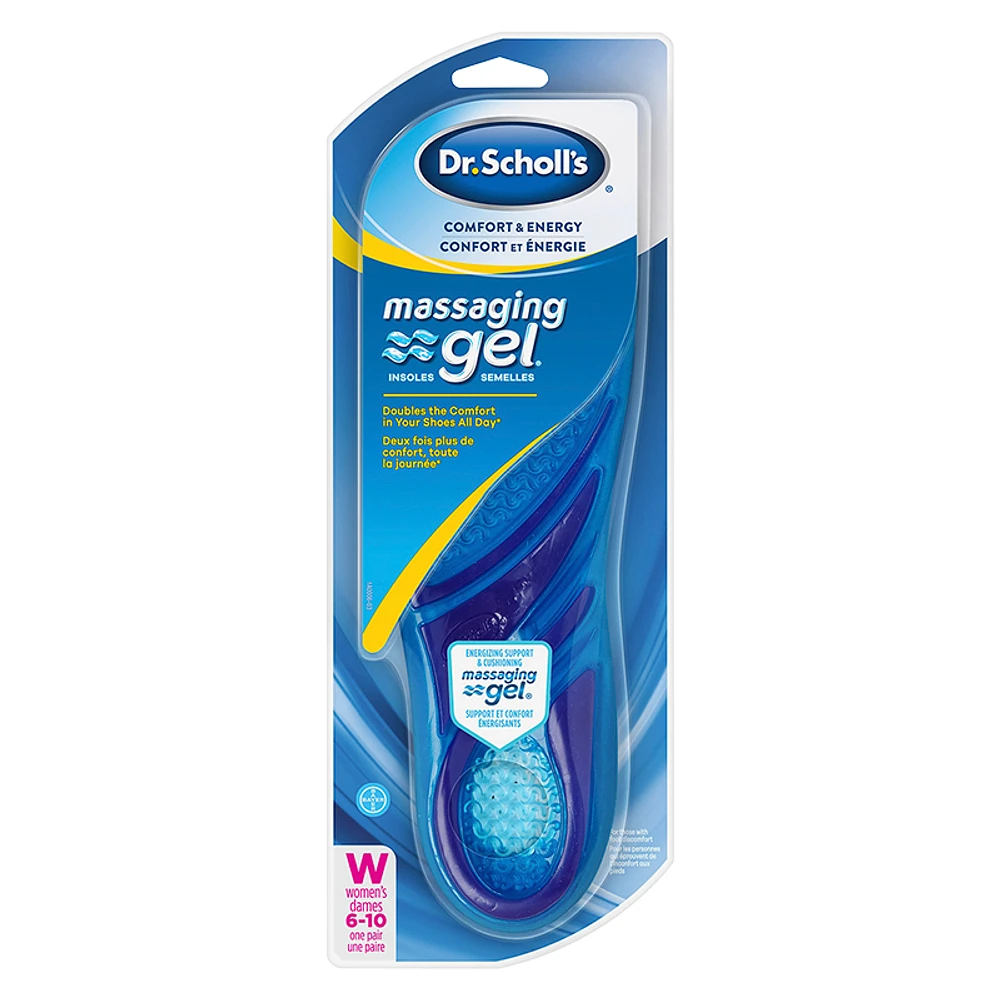 Dr. Scholl's Massaging Gel Insoles - Women's - Sizes 6 - 10