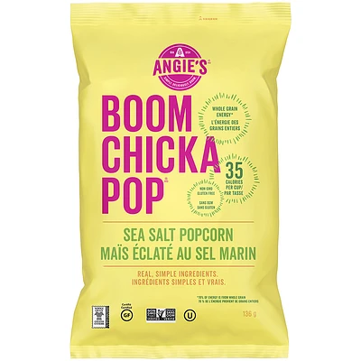 Angie's Boomchickapop Popcorn - Sea Salt - 136g