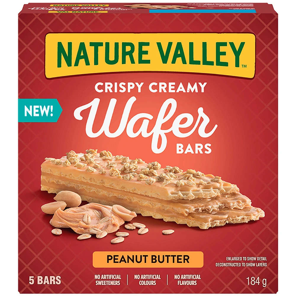 Nature Valley Crispy Creamy Wafer Bars - Peanut Butter - 184g