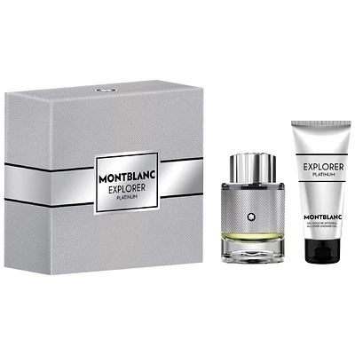 Mont Blanc Explorer Platinum Set EDP 60ml + All Over Shower Gel 100ml For Men