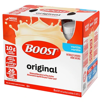 BOOST Original Protein Drink - Vanilla - 6 x 237ml