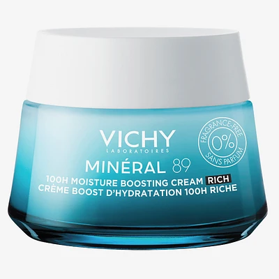 Vichy Mineral 89 100H Moisture Boosting Rich Cream - Fragrance Free - 50ml