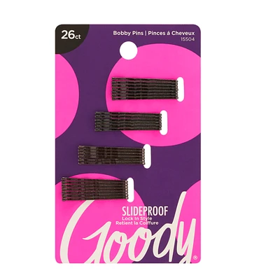 Goody Colour Collection Bobby Pins - Black - 26s