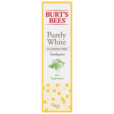 Burt's Bees Purely White Fluoride-Free Toothpaste - Zen Peppermint - 105ml