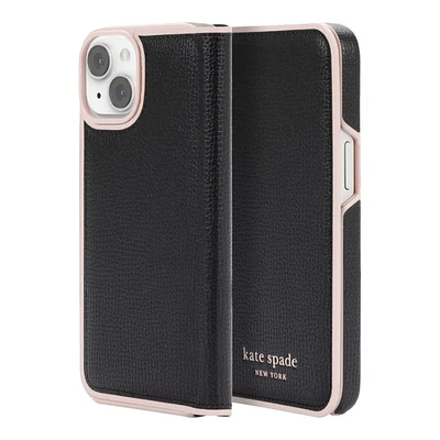 Kate Spade New York Flip Cover for iPhone 14 - Black