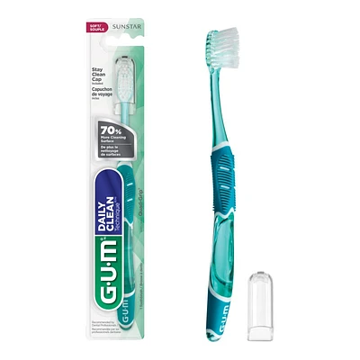 G.U.M Daily Clean Technique Toothbrush - Soft