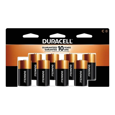 Duracell Coppertop C Alkaline Batteries - 8 pack