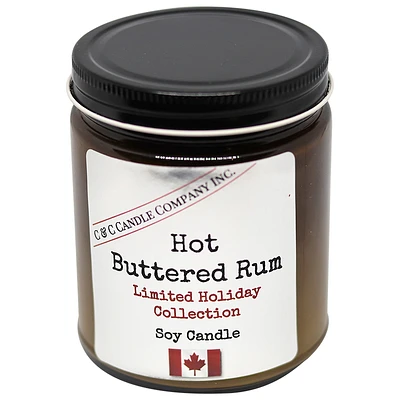 C&C Soy Candle - Hot Buttered Rum - 9oz