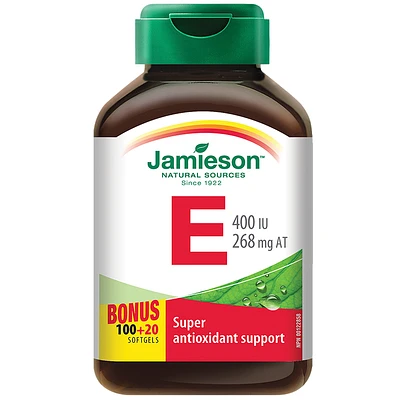 Jamieson Vitamin E 400 IU/268 mg AT  - 100's