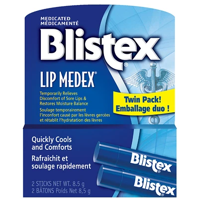 Blistex Lip Medex Twin Pack - 2 x 4.25g