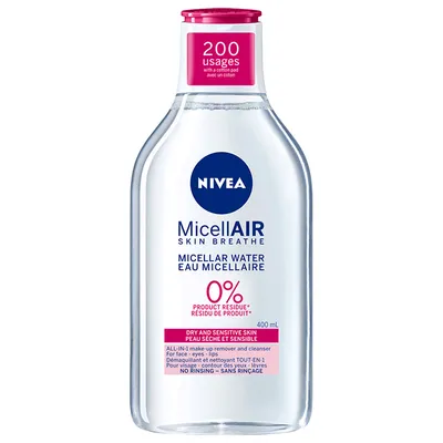 Nivea MicellAIR Micellar Water - Dry & Sensitive Skin - 400ml