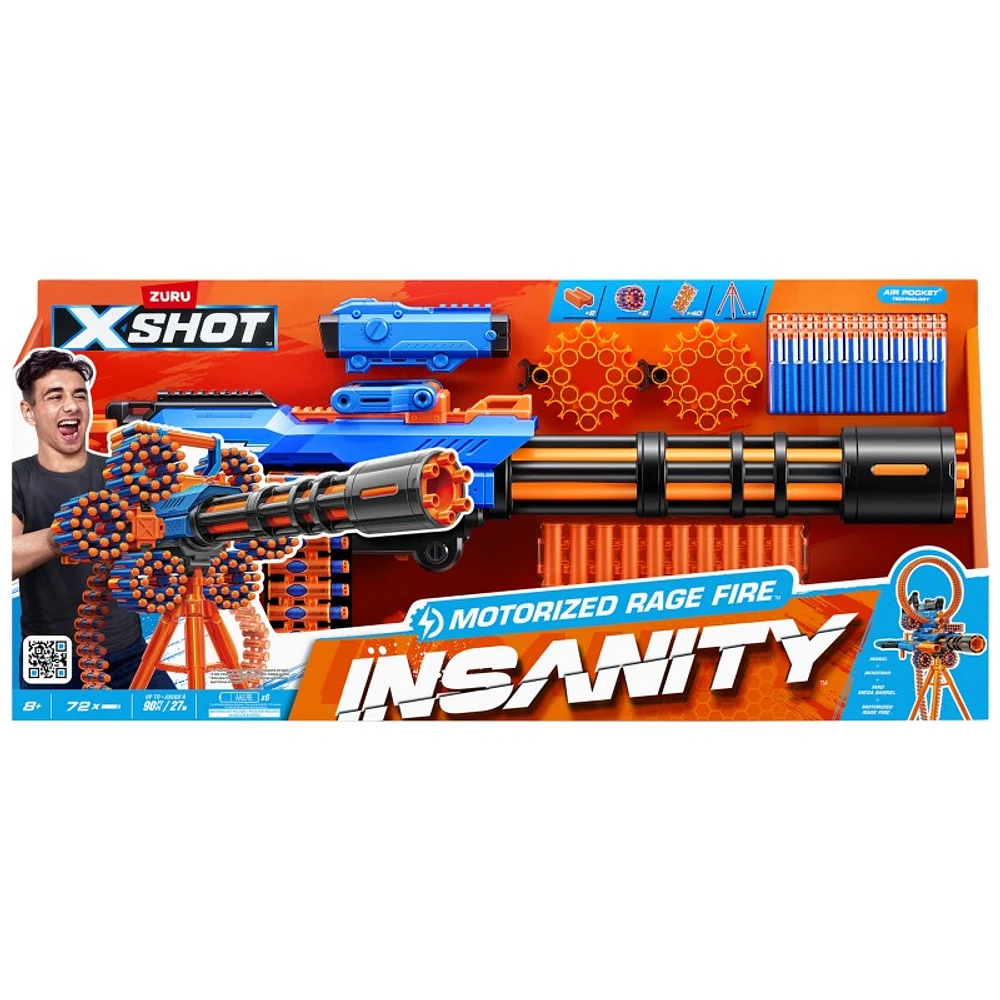 Zuru X-Shot Insanity Motorized Rage Fire Blast