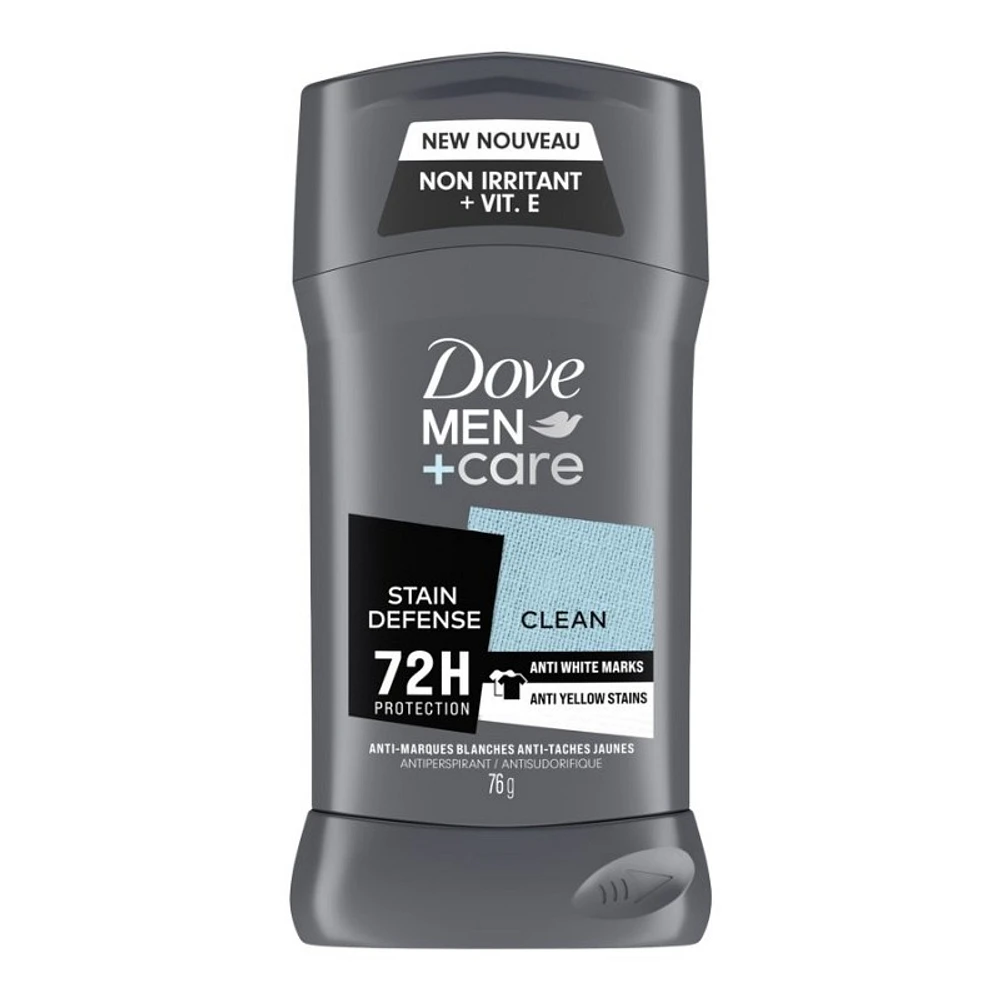 Dove Men+Care Stain Defense Clean Antiperspirant Stick - 76g