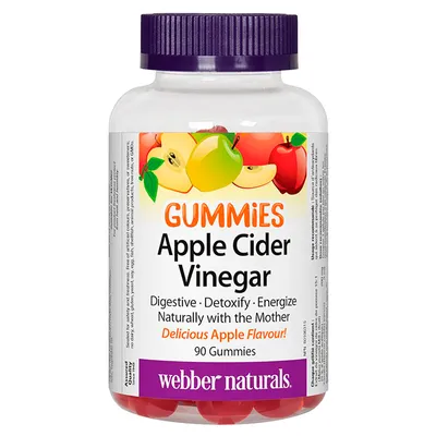 Webber Naturals Gummies Apple Cider Vinegar - Apple Flavour - 90s