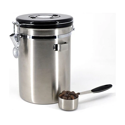 Cafe Culture Coffee Canister - Stainless Steel - 1.9L