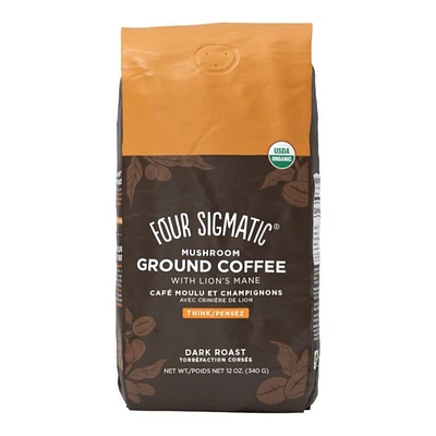 Four Sigmatic Mushroom Ground Dark Roast Coffee - Think - 340g