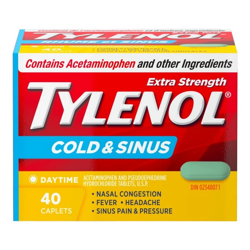 Tylenol* Cold and Sinus Extra-Strength Pain Reliever - 40s� �