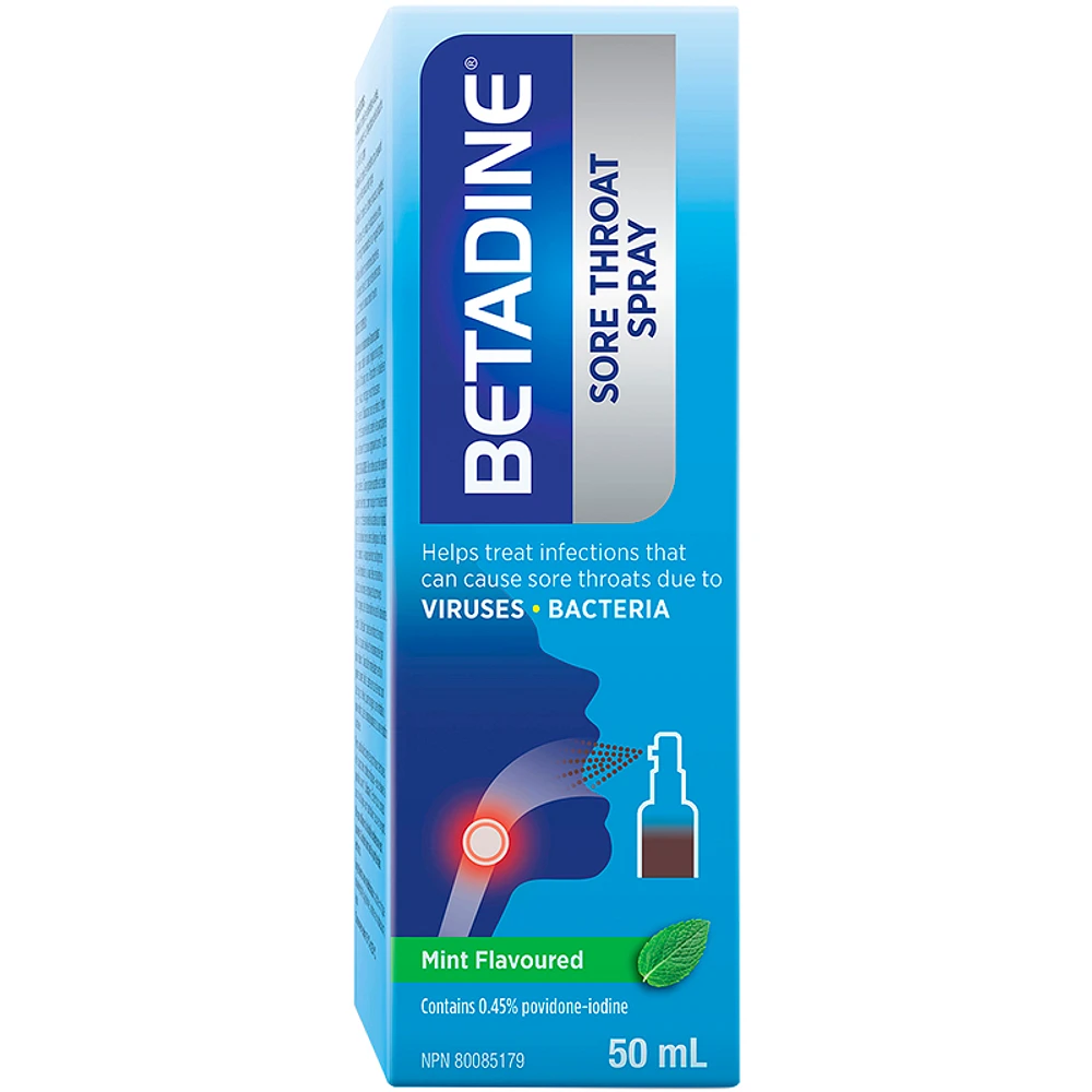 Betadine Sore Throat Spray - Mint - 50ml