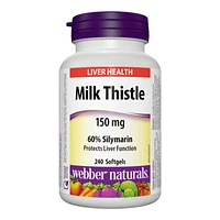 Webber Naturals Milk Thistle Softgels - 150mg - 240's