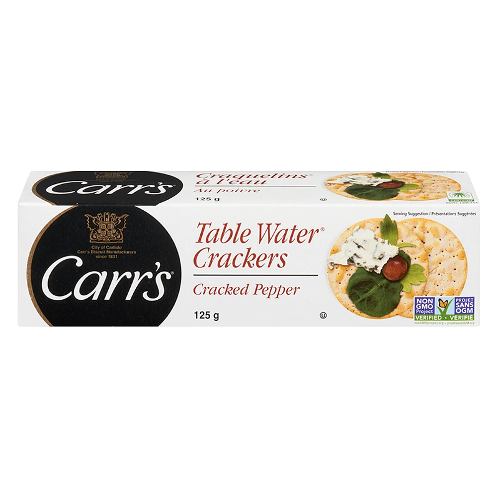 Carr's Table Water Crackers - Cracked Pepper - 125g