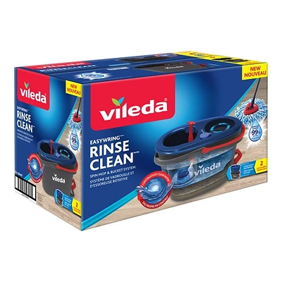 Vileda EasyWring Rinse Clean Spin Mop and Bucket System