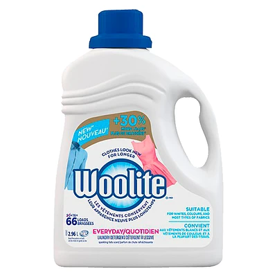 Woolite Everyday Liquid Detergent - 2.96L/66 loads