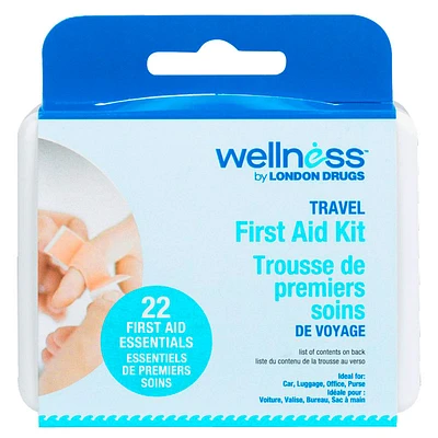 Wellness by London Drugs Travel First Aid Kit - 22 pieces