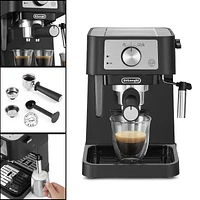 De'Longhi Stilosa Espresso Maker - Black/Stainless Steel - EC260BK